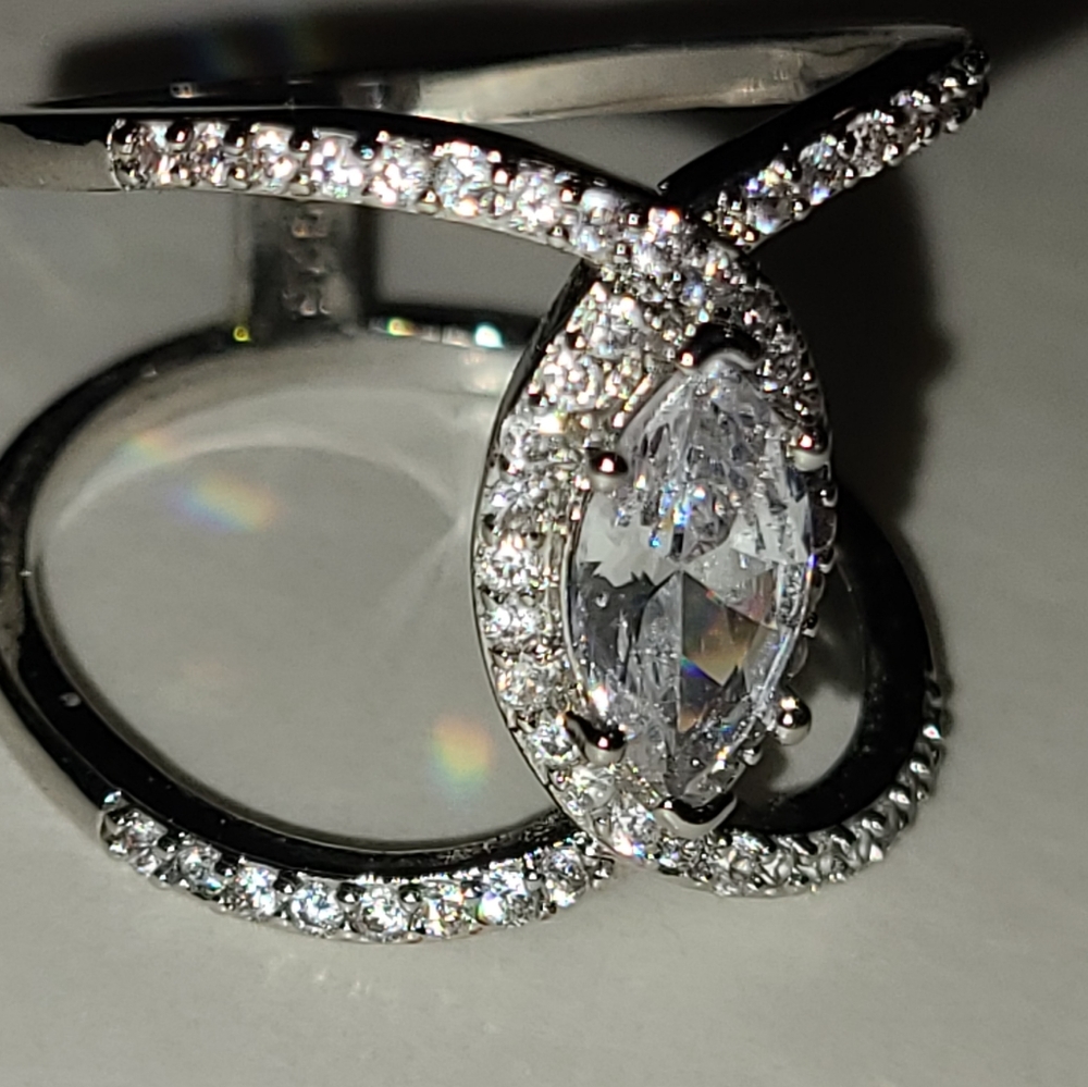 925 Sterling Silver CZ Ring